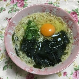 ダシと大葉香る月見にゅうめん